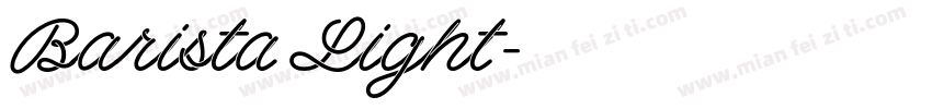 Barista Light字体转换